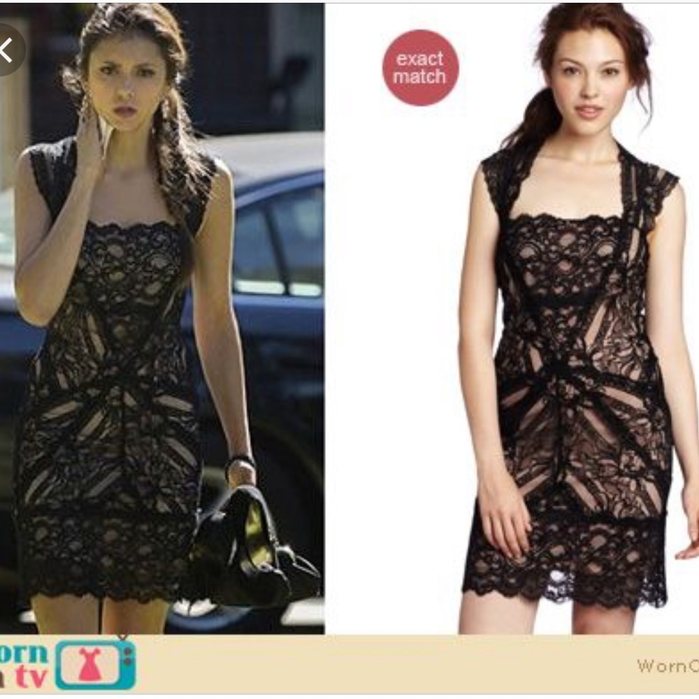 Nicole Miller/The Vampire Diaries Black Lace Dress
